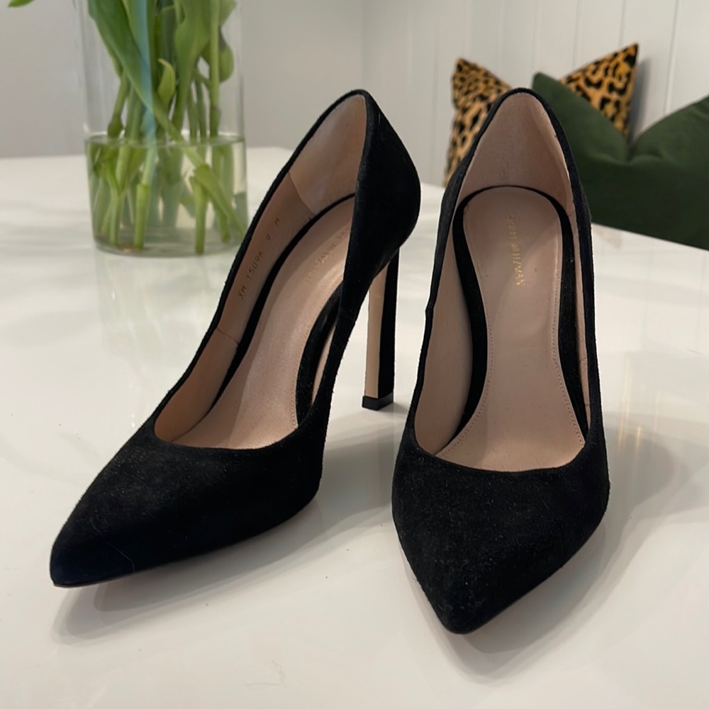Stuart Weitzman Black Suede Pumps Sz 9